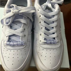 Nike Kids White Sneakers with Custom Tags